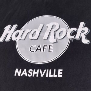 Nashville Hard Rock Cafe Graphic Black T Shirt Sz Large Short Sleeve